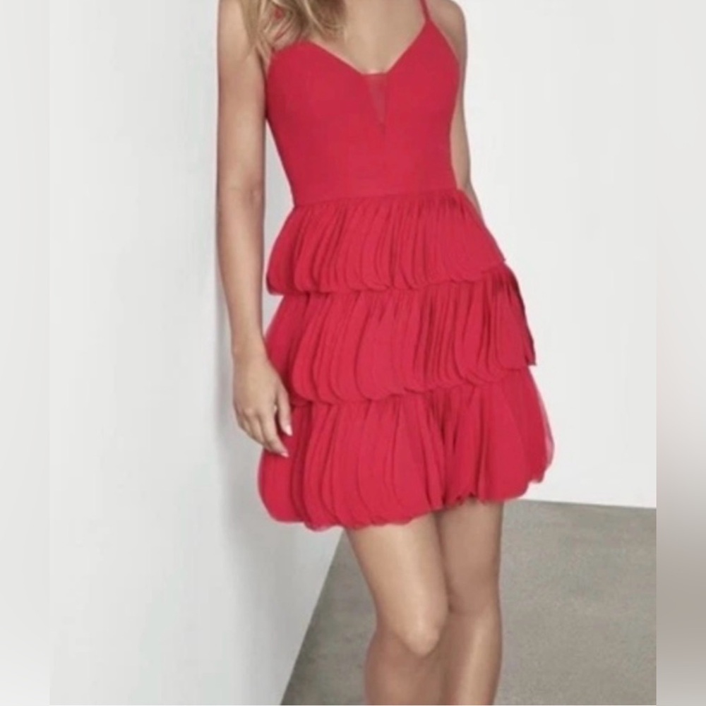 BCBGMaxAzria Scarlet Tiered Mini Dress